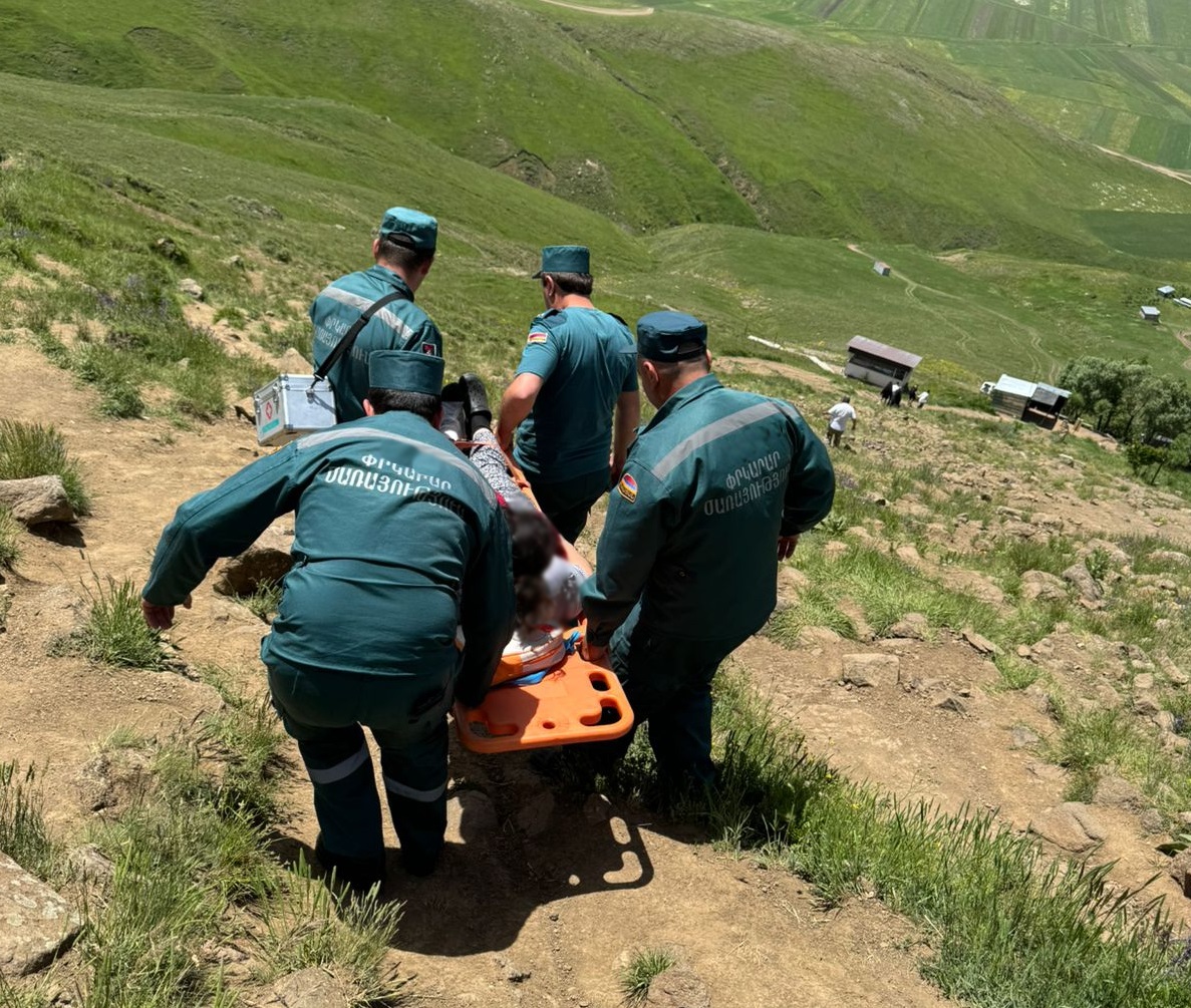 «Սուրբ Հովհաննես» մատուռի մոտակայքում քաղաքացին ընկել և վնասել է ոտքը
