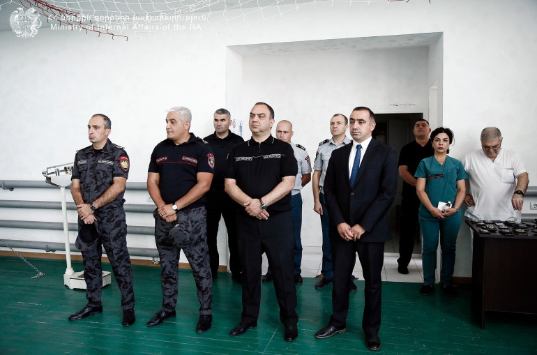 Վահե Ղազարյանը հետևել է ոստիկանների ատեստացիայի ֆիզիկական պատրաստության ստուգման գործընթացին