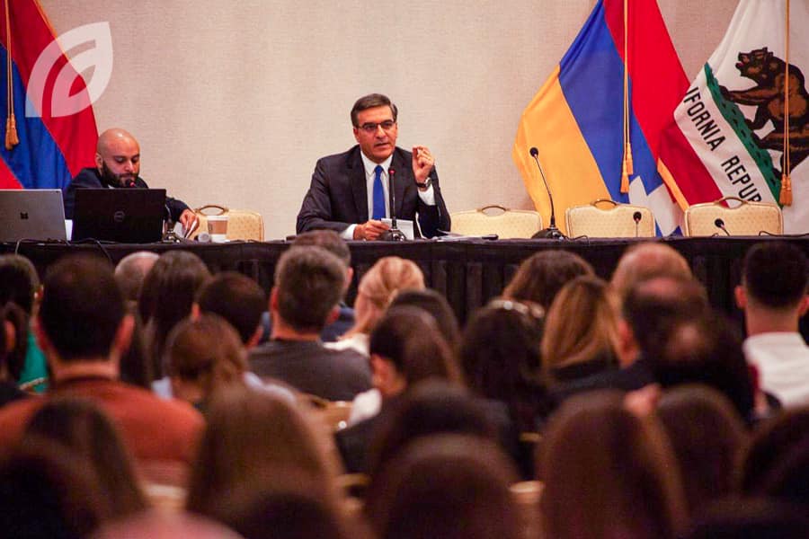 Թաթոյանը Լոս Անջելեսում անցկացված համաժողովի ժամանակ ներկայացրել է ՀՀ ինքնիշխան տարածք ադրբեջանական ներխուժումները