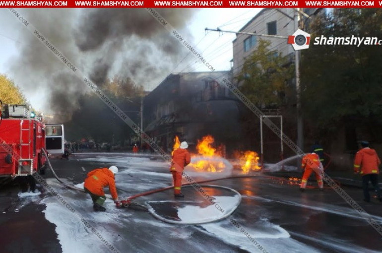 Երևանում այրվել է «ZIL» բենզատար