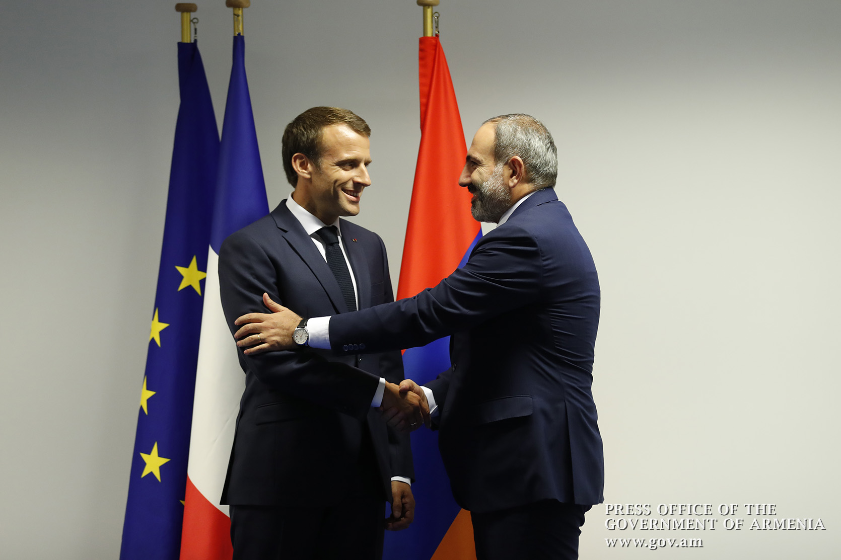 Эммануэль Макрон направил Николу Пашиняну послание по случаю 30-летия установления дипломатических отношений между Арменией и Францией