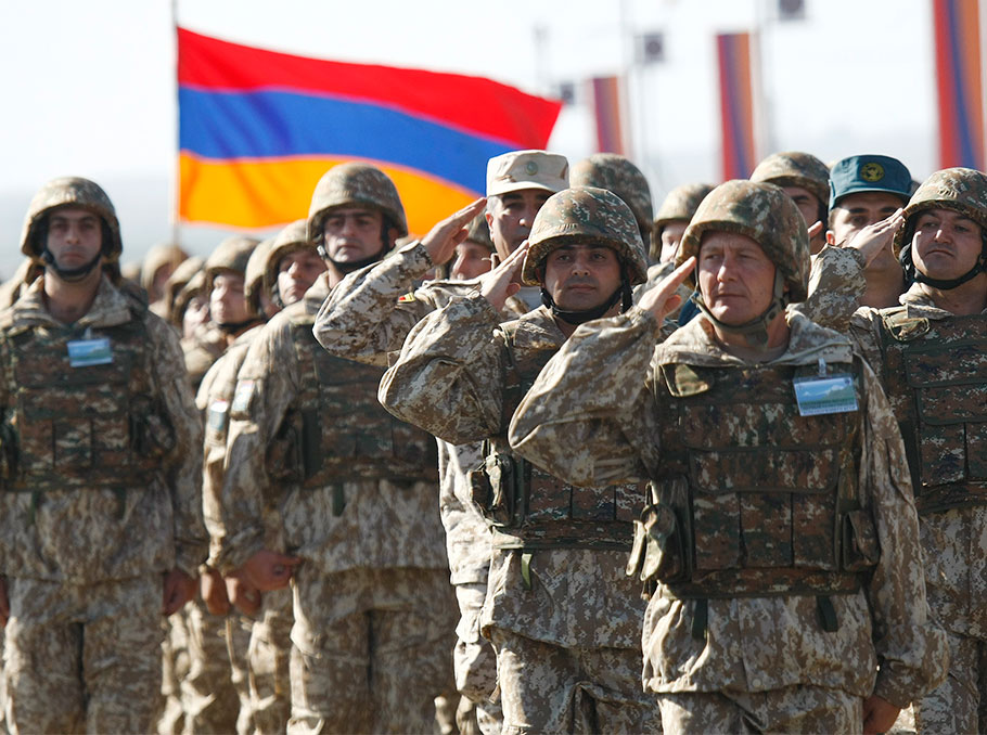 Для участия в международном армейском конкурсе «Воин мира» в Армению прибыла делегация ВС России   