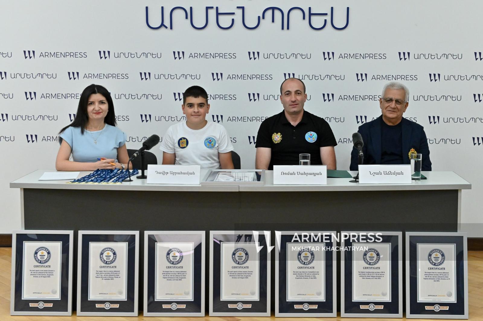 10-ամյա Դավիթ Աբրահամյանի ռեկորդը գրանցվել է Գինեսի գրքում
