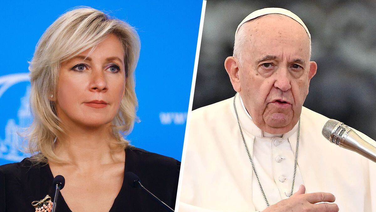 Захарова считает, что слова Папы Римского о мире на Украине обращены к Западу