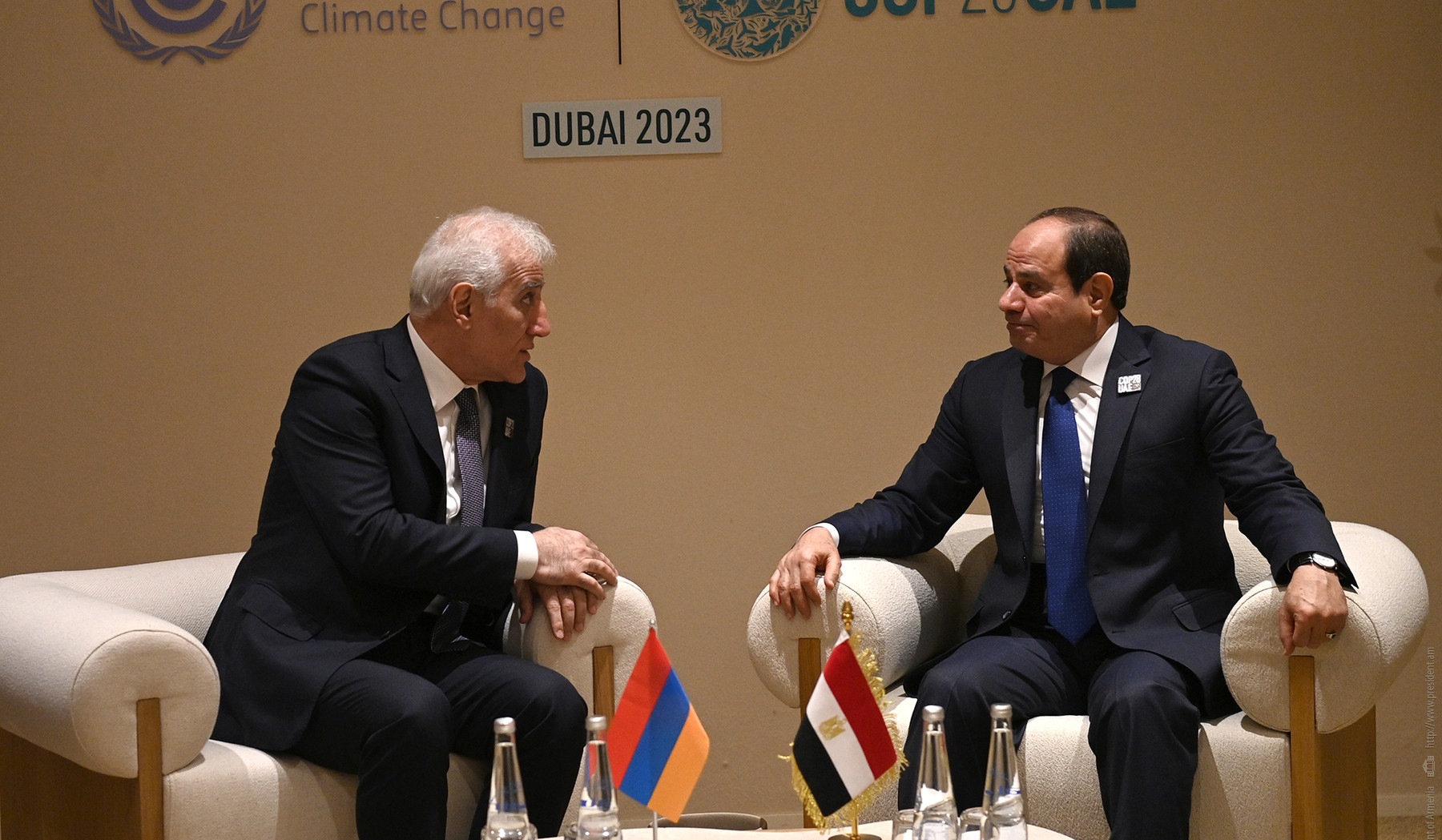 Վահագն Խաչատուրյանը Եգիպտոսի նախագահի հետ քննարկել է միջազգային և տարածաշրջանային հարցեր