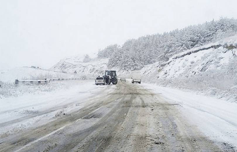 Շիրակի մարզի Աշոցքի և Ամասիայի տարածաշրջաններում ձյուն է տեղում (լուսանկարներ)