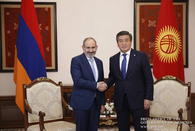 Նիկոլ Փաշինյանը և Սոորոնբայ Ժեենբեկովը քննարկել են հայ-ղրղզական տնտեսական զարգացման հեռանկարները