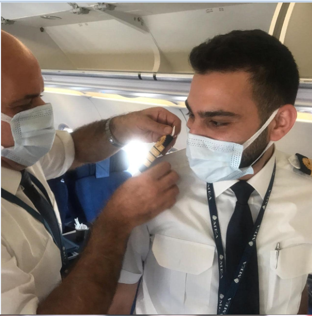 «Middle East Airlines»-ի հայ օդաչուն ստացել է հրամանատարական Չորրորդ ոսկեգույն շերտագիծը