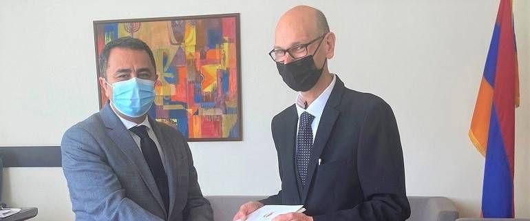 Новоназначенный посол Республики Мальта вручил копию верительных грамот заместителю министра иностранных дел Республики Армения
