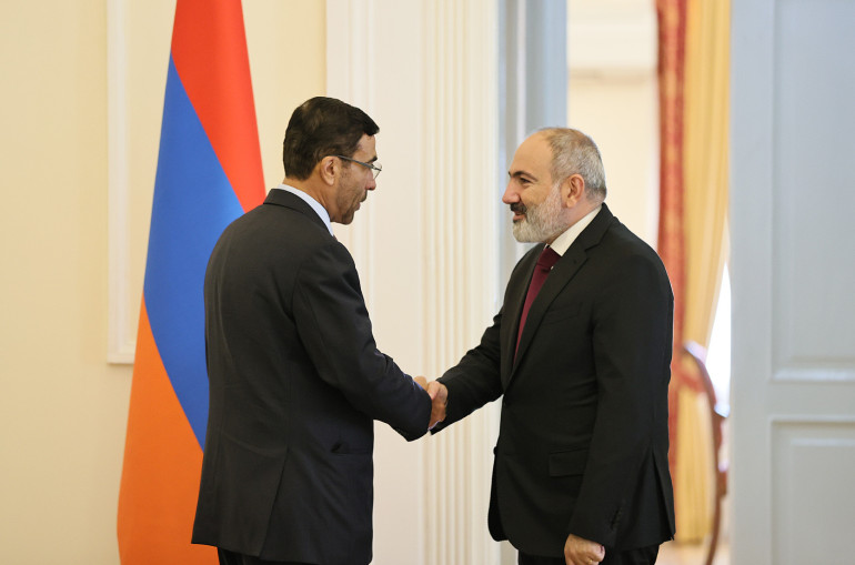 Փաշինյանի մոտ քննարկվել են Հայաստան-ԱՄԷ տնտեսական համագործակցության հետագա զարգացմանը վերաբերող հարցեր