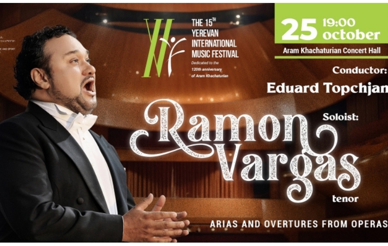 Աշխարհահռչակ օպերային երգիչ Ռամոն Վարգասն առաջին անգամ հանդես կգա Հայաստանում