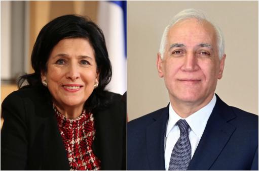 ՀՀ-ի և Վրաստանի նախագահները քննարկել են Պարսից ծոց-Սև ծով միջազգային տրանսպորտային միջանցքների հարցերը