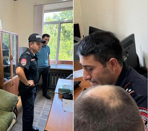 Ռոման Երիցյանը հրապարակել է եղբոր նկատմամբ արցունքաբեր գազ կիրառած պարեկային ծառայողների նկարները