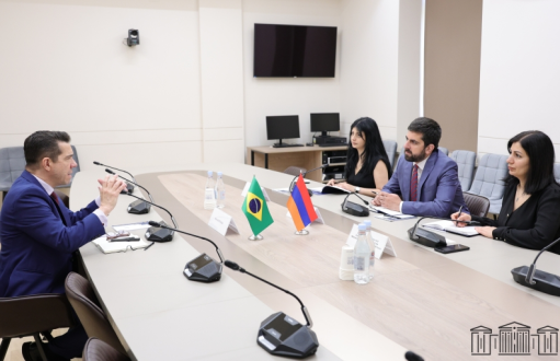 Սարգիս Խանդանյանն ընդունել է Հայաստանում Բրազիլիայի դեսպանին․ քննարկվել են համագործակցային հարցեր