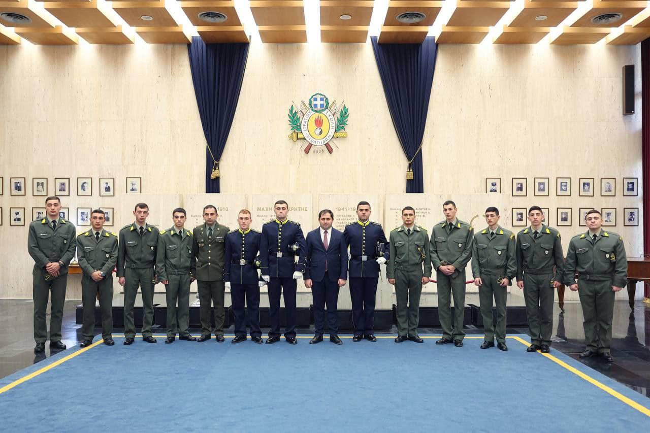 Сурен Папикян посетил Военную академию сухопутных войск Греции