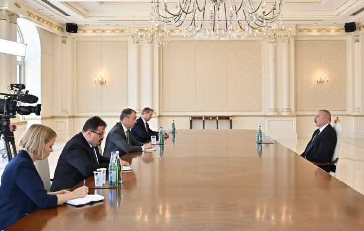 Իլհամ Ալիևն ընդունել է Հարավային Կովկասի հարցերով ԵՄ հատուկ ներկայացուցիչ Տոյվո Կլաարին