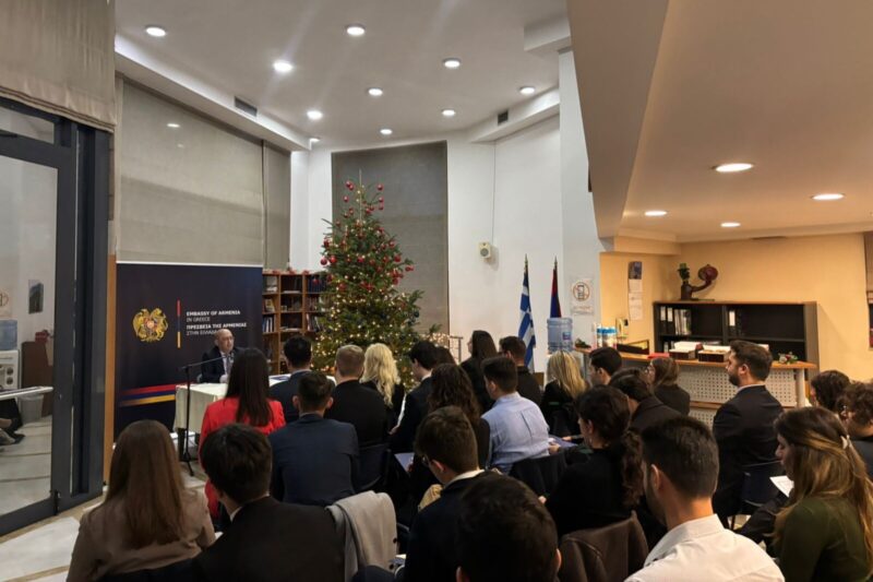 Հունաստանում ՀՀ դեսպանը ներկայացրել է ընթացիկ տարում Հայաստանի արտաքին քաղաքական ձեռքբերումները